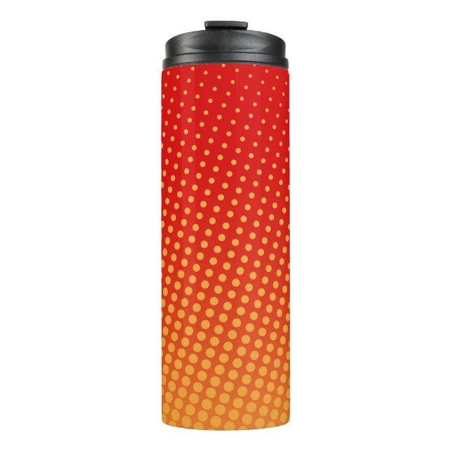 Pop art colorful background1960s,abstract,art,back thermal tumbler (Front)