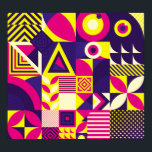 Pop art, colourful geometric shapes. poster<br><div class="desc">Seamless Pattern of Pop and Colourful Abstract Geometric Shape. Tile Decor Wallpaper Embrace the pop and colour with abstract geometric shapes. Add a pop of colour with a vibrant and abstract geometric pattern. pattern, vibrant, block, pop, flower, illustration, cool, abstract, fun, geometric, texture, geometry, seamless, trendy, creative, circle, decor, mosaic,...</div>