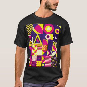 Pop art, colourful geometric shapes. T-Shirt