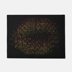 Pop Art Colourful Lips Doormat