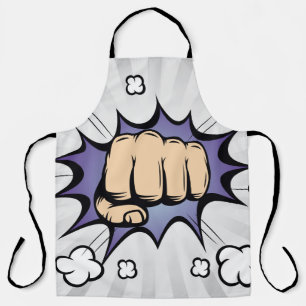 Pop art comic bubbles design. Vintage illustration Apron