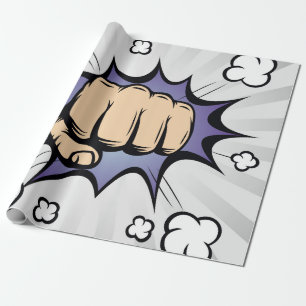 Pop art comic bubbles design. Vintage illustration Wrapping Paper