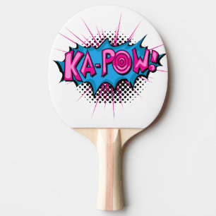 Pop Art Comic Ka-Pow! Ping Pong Paddle