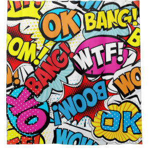 Pop Art Comic: Retro Seamless Pattern