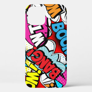 Pop Art Comic: Retro Seamless Pattern iPhone 12 Case