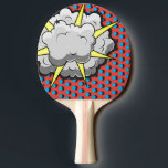 Pop Art Comic Style Explosion Ping Pong Paddle<br><div class="desc">This retro comic style Explosion is perfect for any super hero collector or fan boy. The bright graphics have hard lines & bold colouring.</div>