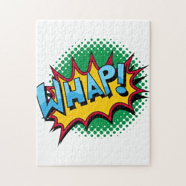 Pop Art Comic Style Whap! Jigsaw Puzzle (Vertical)