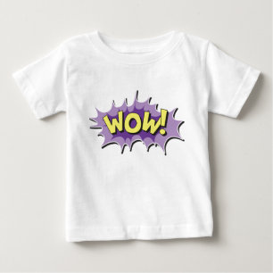 Pop Art Comic Style Wow Baby T-Shirt