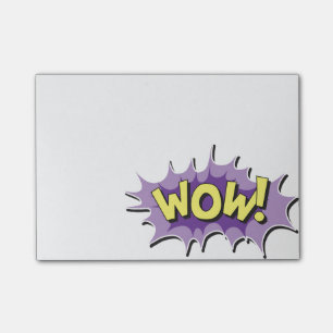 Pop Art Comic Style Wow Post-it Notes