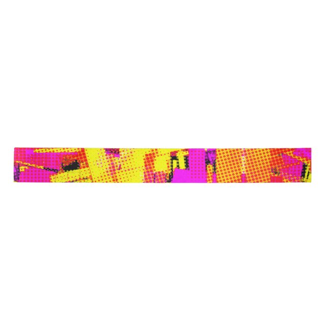 Pop Art Confetti  Satin Ribbon (Front)