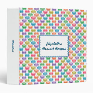 Pop Art Cookies Colourful Macarons Binder