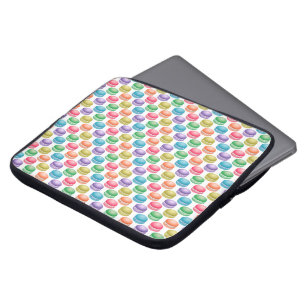 Pop Art Cookies Colourful Macarons Laptop Sleeve