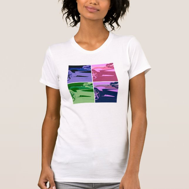 Pop Art Corvettes T-Shirt (Front)