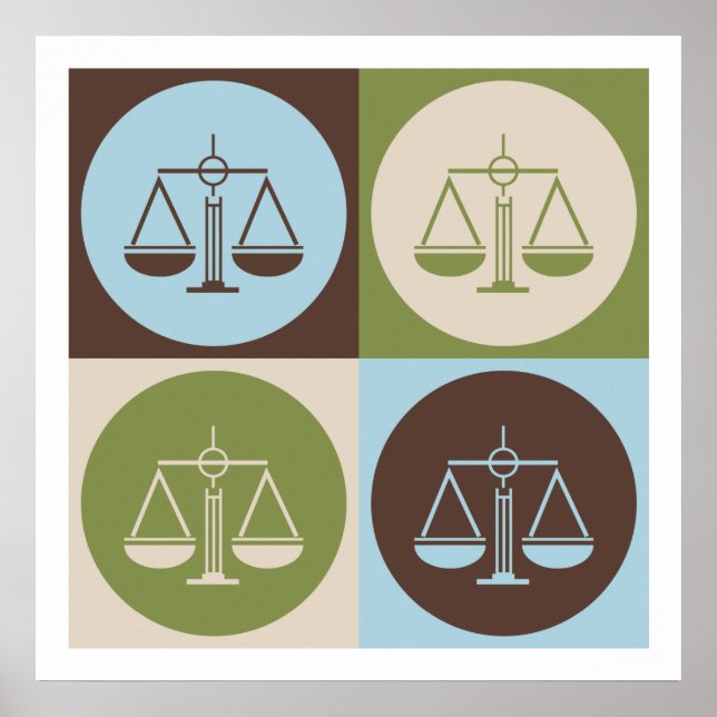 Pop Art Criminal Justice Poster (Front)