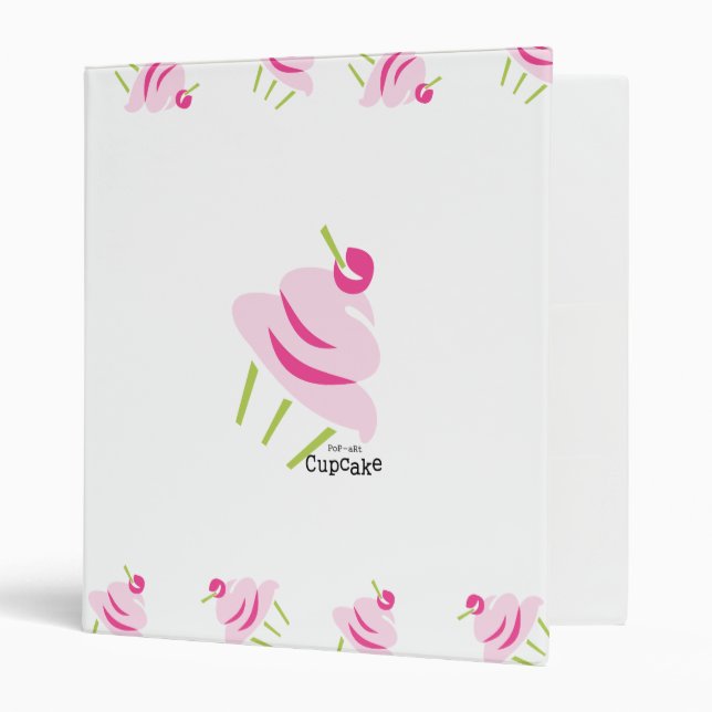 Pop Art Cupcake Binder (Front/Inside)
