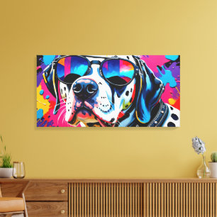 POP ART DALMATION 3 CANVAS PRINT