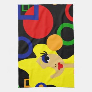 Pop Art Date Colourful Kitchen Towels