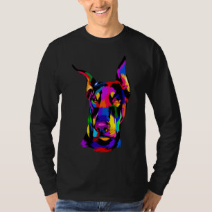 Pop Art Doberman Pinscher Animal Pet Owner Lover D T-Shirt