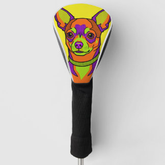 POP ART DOG - チワワ犬 No.2 Golf Head Cover
