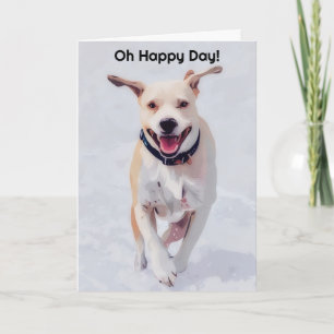 Pop Art Dog Happy Dog Lover Birthday Card