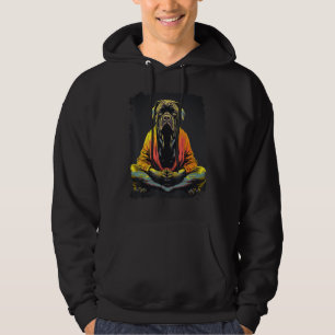 Pop Art Dog Meditation Yoga Cane Corso Hoodie