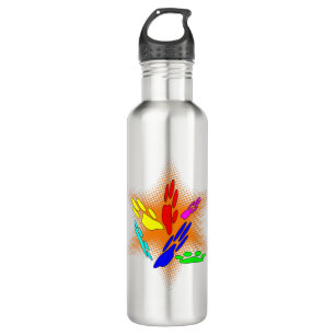 Pop Art Dog Paw Prints 710 Ml Water Bottle