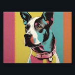 Pop Art Dog Photo -Modern Retro Colour Block Poste<br><div class="desc">"Pop Art Dog Photo - Modern Retro Colour Block Poster" Elevate your space with our "Pop Art Dog Photo" poster, a bold and vibrant piece that seamlessly blends modern trends with a hint of retro charm. This poster features a stylish colour block design that highlights your love for dogs in...</div>