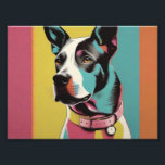 Pop Art Dog Photo -Modern Retro Colour Block Poste<br><div class="desc">"Pop Art Dog Photo - Modern Retro Colour Block Poster" Elevate your space with our "Pop Art Dog Photo" poster, a bold and vibrant piece that seamlessly blends modern trends with a hint of retro charm. This poster features a stylish colour block design that highlights your love for dogs in...</div>