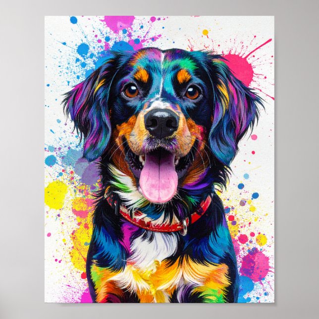 Pop art dog poster (Front)