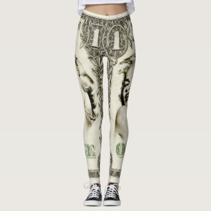 Pop Art Dollar Leggings Vintage Glam