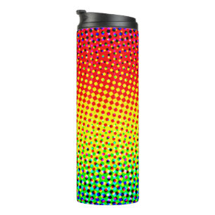 Pop Art Dots Rainbow Bright Colourful Gay Prid Thermal Tumbler