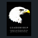 Pop Art Eagle Motivational Leadership Poster<br><div class="desc">Freedom & Courage Motivational  Eagles Images - Fearsome Patriotic Eagle - Pop Art Syle American Eagle Landing Image - Sephia Brown Tones Watercolor Effect American Bald Eagle - Fearless American Bald Eagle: Flying American Eagle Pictures - The bald eagle is the national bird and symbol of the USA.</div>
