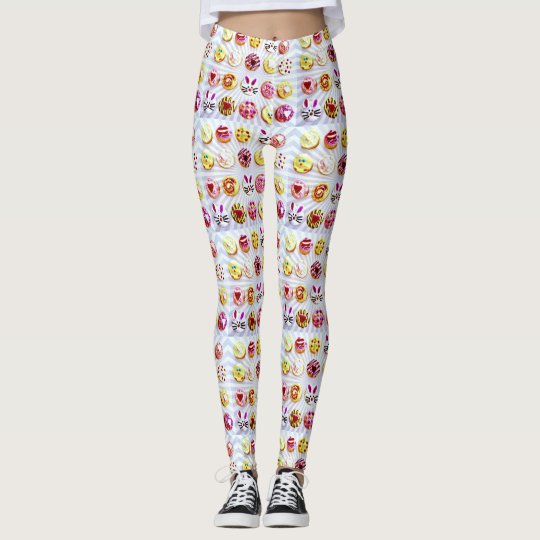 Pop Art Easter Cupcakes Leggings