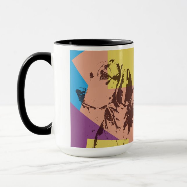 Pop Art Effect Beagle   Mug (Left)