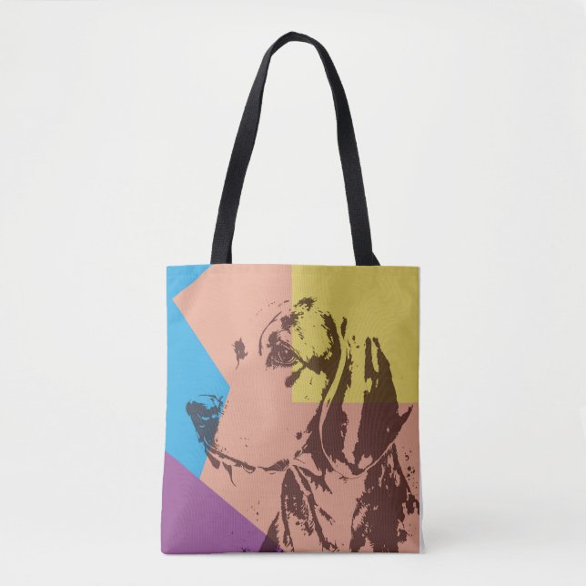 Pop Art Effect Beagle    Tote Bag (Front)