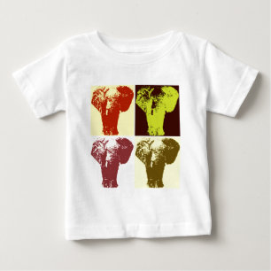 Pop Art Elephant Baby T-Shirt