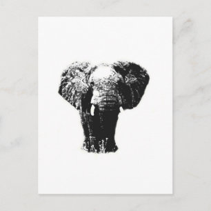 Pop Art Elephant Postcard