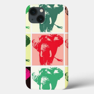 Pop Art Elephants iPhone 13 Case