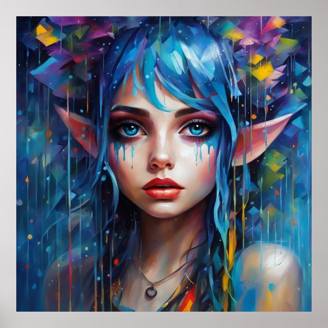 Pop Art Elf Poster (Front)