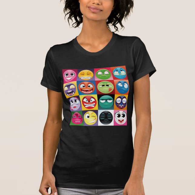 pop art emojis T-Shirt (Front)