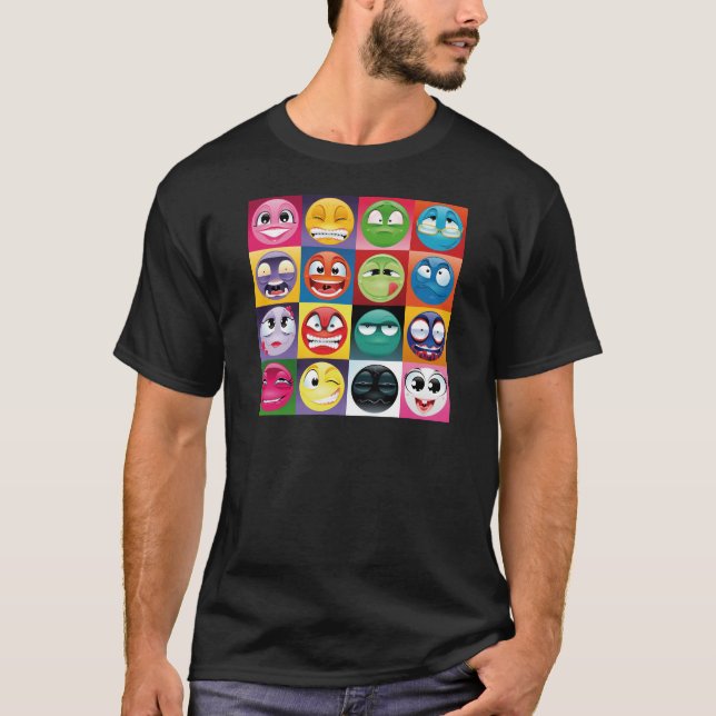 pop art emojis T-Shirt (Front)