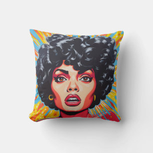 Pop Art Explosion Throw Pillow