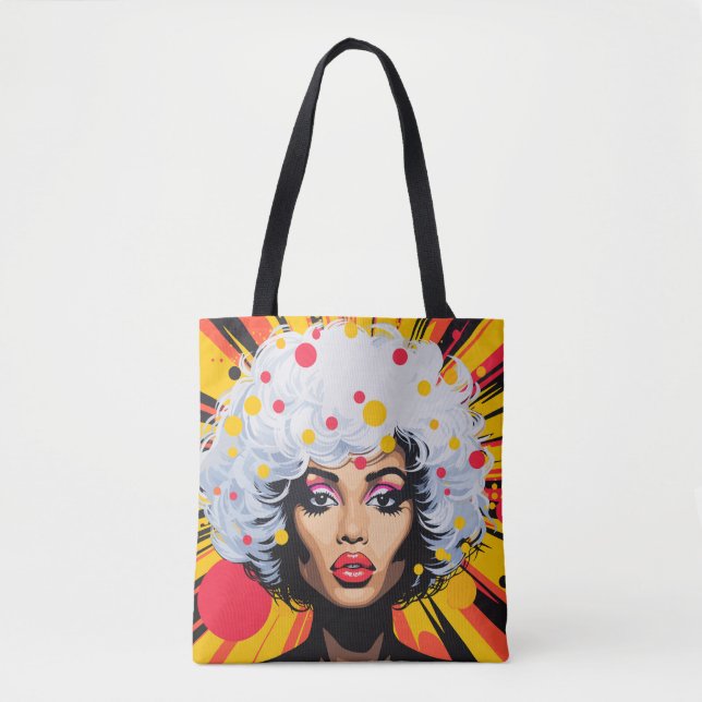 Pop Art Explosion Tote Bag (Front)