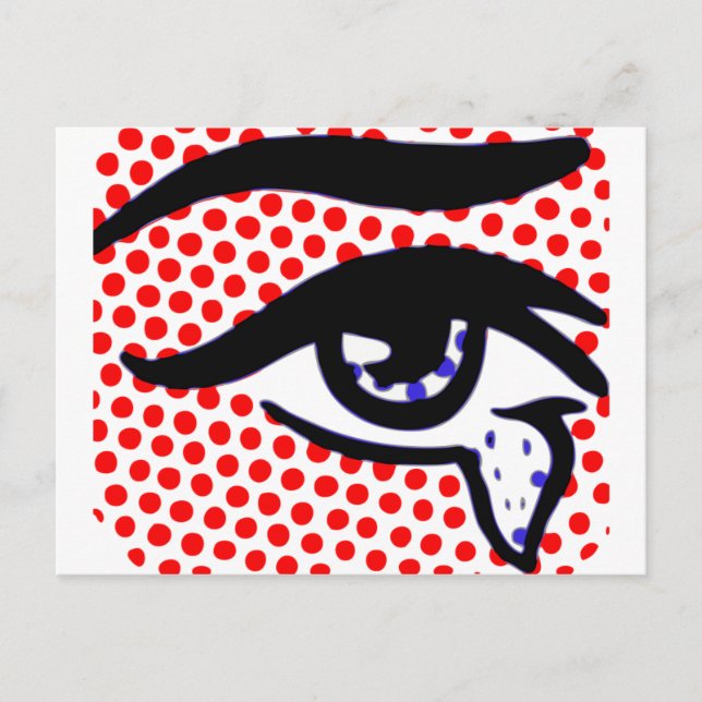 Pop Art Eye Postcard (Front)
