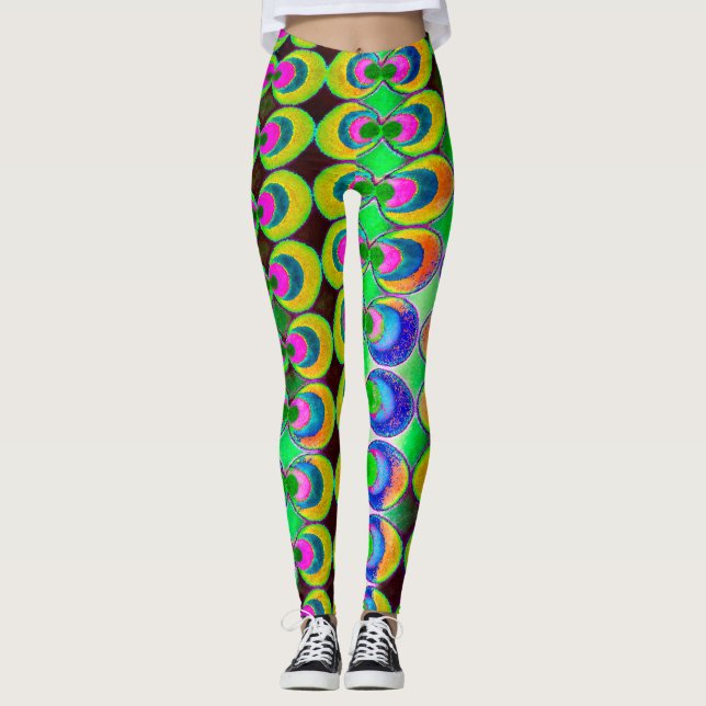 Pop art fabric leggings (Front)