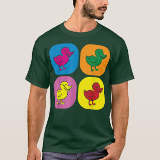 Pop Art Farmer Bird Farm Animal Lover Duck  T-Shirt
