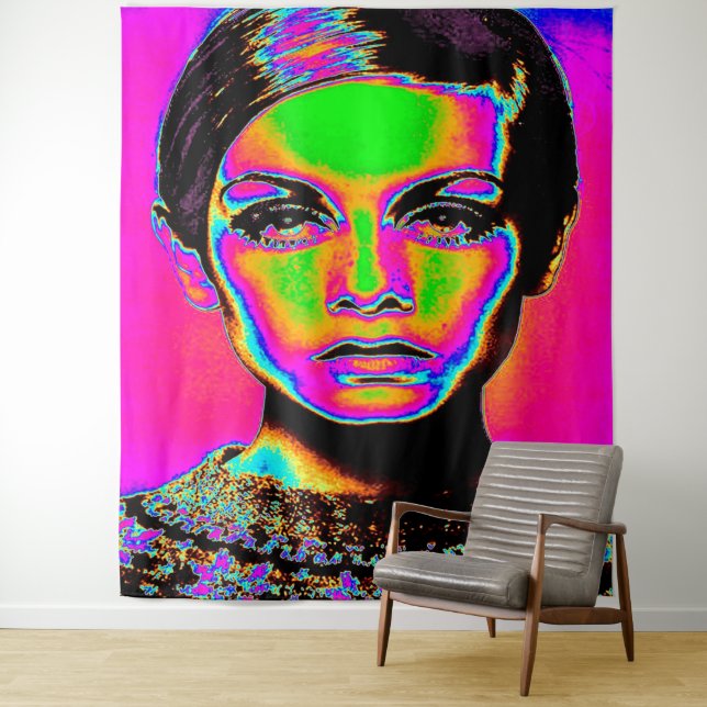 Pop Art Fashion Tapestry (In Situ)