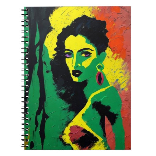 Pop Art Female Notebook (Front)