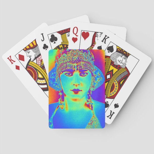 Pop Art Flapper Playing Cards (Back)