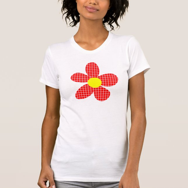 Pop Art Flower - Customized T-Shirt (Front)